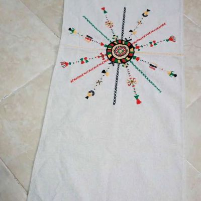 Handmade embroidery table runner made in Siwa oasis