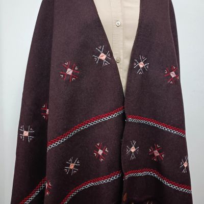 شال صوف جوخ تطريز يدوى تراثى بواحة سيوة