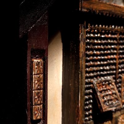 ديكور مشربيه وبداخله مشهد داخلى لمكتبه 