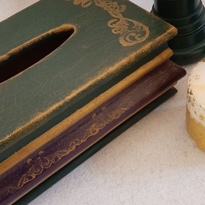 علبة مناديل - حامل للشمع