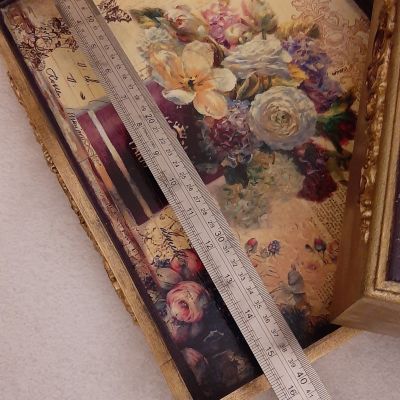 علبة مناديل - صينية خشب