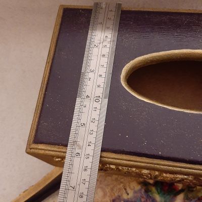 علبة مناديل - صينية خشب