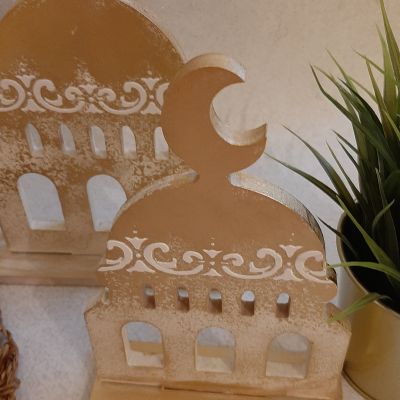 طقم فانوس رمضان مع قبة مسجد