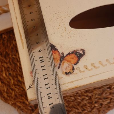 علبة مناديل - صينية خشب