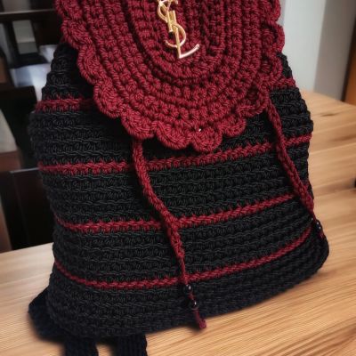 شنطه باك كروشيه 