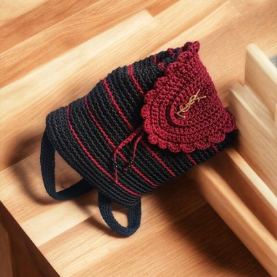 شنطه باك كروشيه 