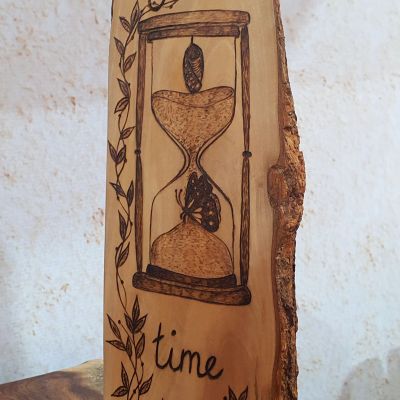 Butterfly in an Hourglass - جذع شجر زيتون