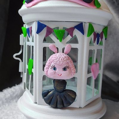 فانوس رمضان أبيض 