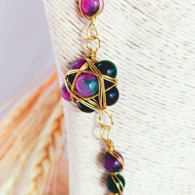 طقم عقيق ونحاس خالص