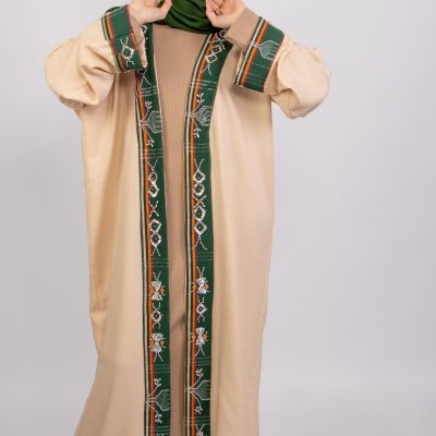 SIWA Linen handmade embroidery abaya