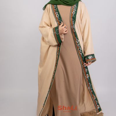 SIWA Linen handmade embroidery abaya