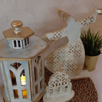 طقم فانوس رمضان + صوفي + قبة