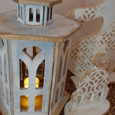 طقم فانوس رمضان + صوفي + قبة