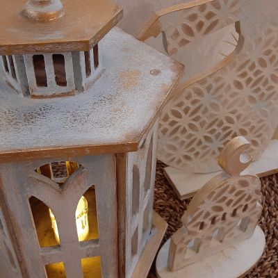 طقم فانوس رمضان + صوفي + قبة