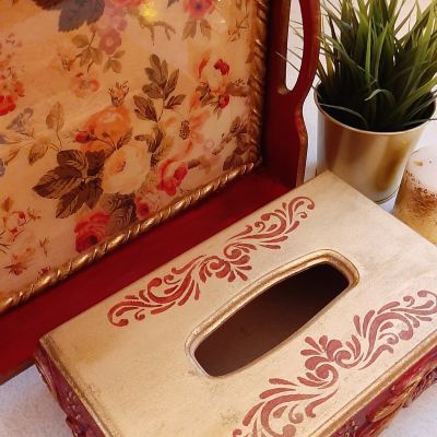 طقم صينية خشب