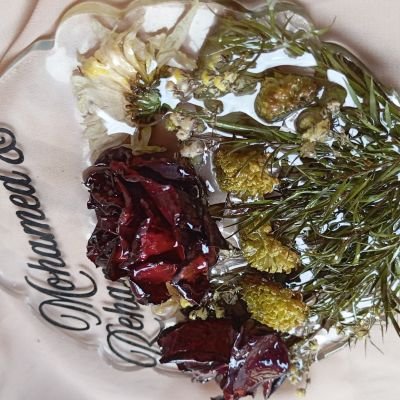 كوستر ريزن لحفظ الورد الطبيعى مقاس15 سم