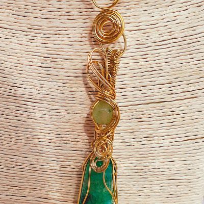 Agat & pure copper set