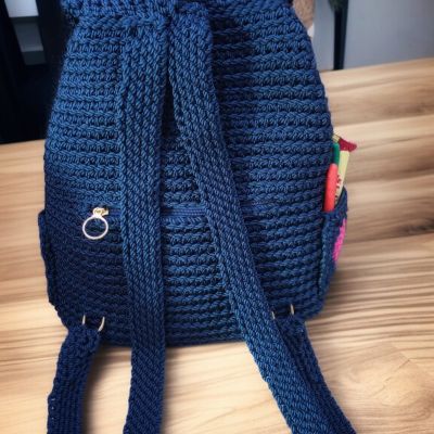 شنطه باك كروشيه 