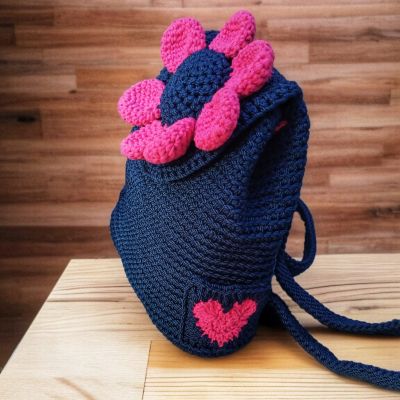 شنطه باك كروشيه 