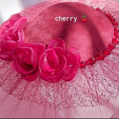  Burghandy Velvet fascinator 