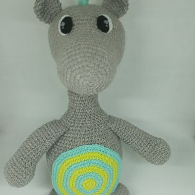 Dingo Amigurumi dinosaur