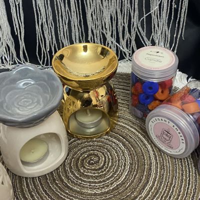 Porcelain incense burner set