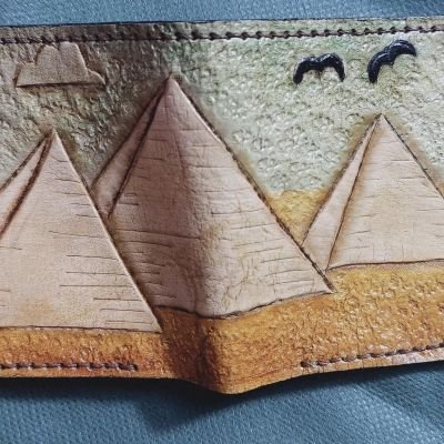 محفظه جلد طبيعي ملونه