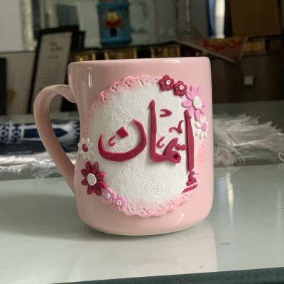 Polymer clay mug for mom