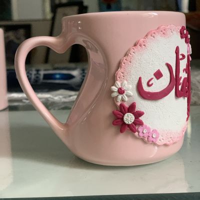 Polymer clay mug for mom