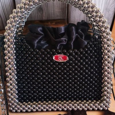 Crystal and Lolli Silver Bag