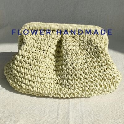 شنطة يد اصفر فاتح