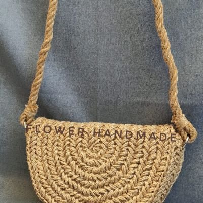  شنطة كروشية خيش