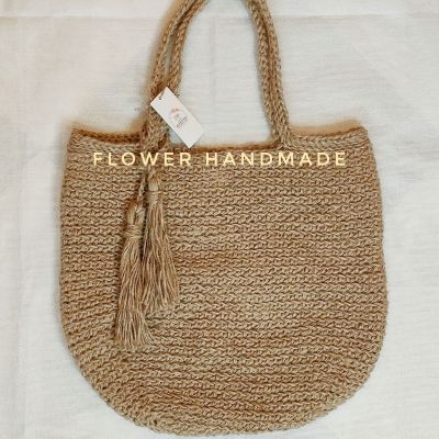  شنطة كروشية خيش