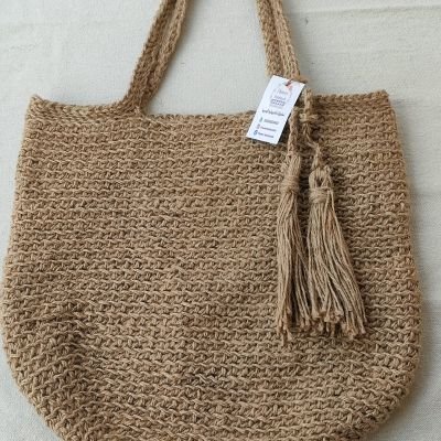  شنطة كروشية خيش