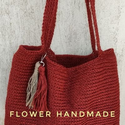  شنطة كروشية خيش