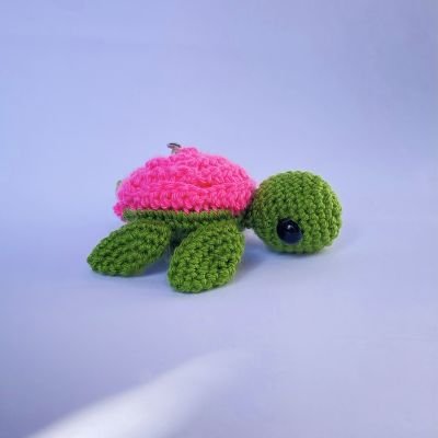 سلحفاة الوردة بالكروشيه