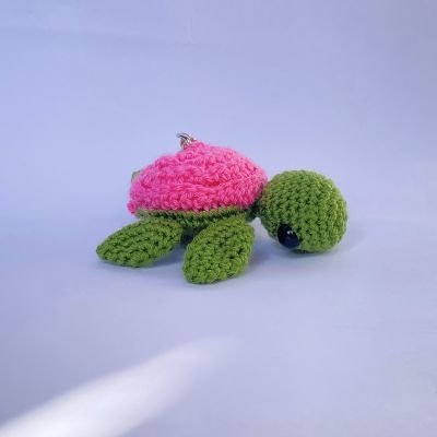 سلحفاة الوردة بالكروشيه