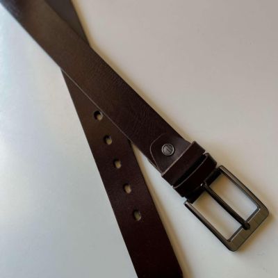 حزام جلد طبيعى 