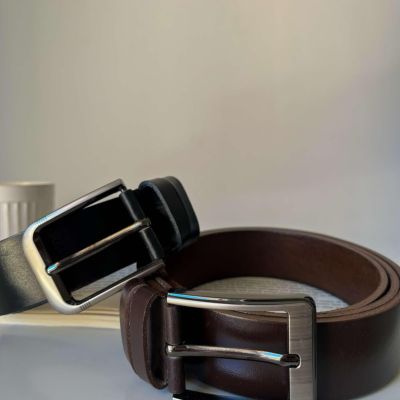 حزام جلد طبيعى 