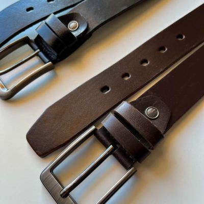 حزام جلد طبيعى 