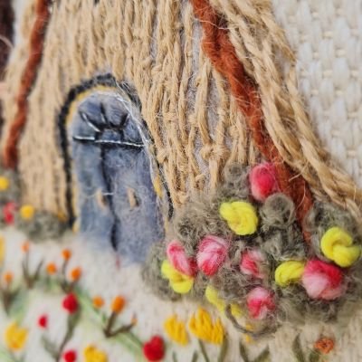 شنطه من نسيج النول اليدوي 