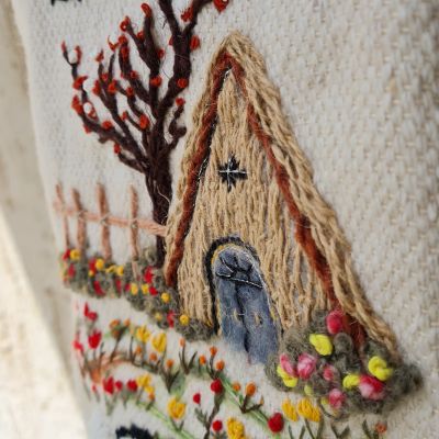 شنطه من نسيج النول اليدوي 