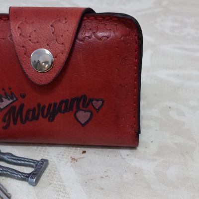 محفظة جلد طبيعي 