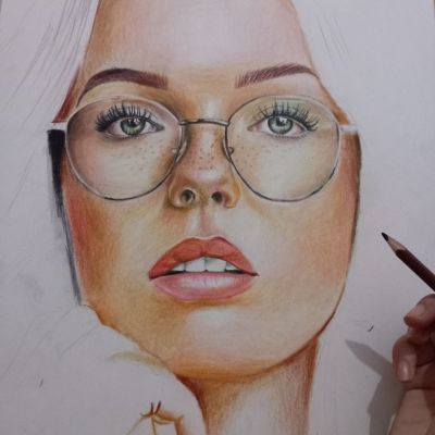 بورتريه احترافي الوان خشب 