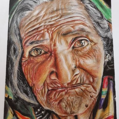 بورتريه احترافي الوان خشب 