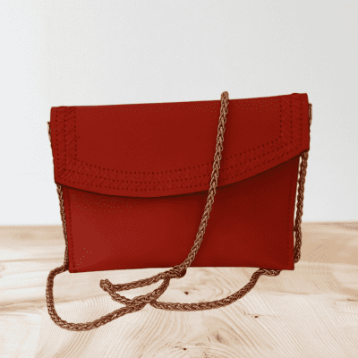 شنطه حريمى جلد طبيعى هاندميد 