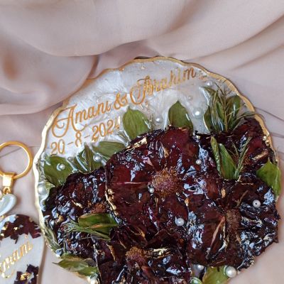 كوستر ريزن لحفظ الورد الطبيعى مقاس 20 سم