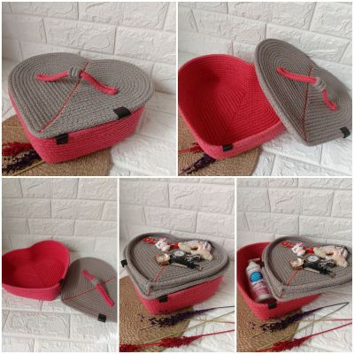 باسكت منظم على شكل قلب 