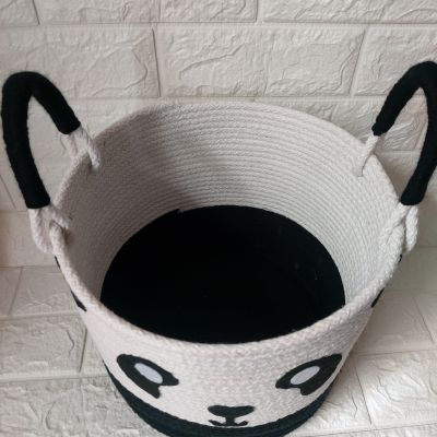 Baby room basket panda shape