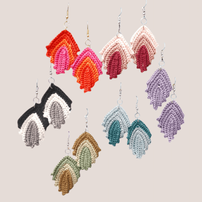 حلق كروشيه مميز جداا